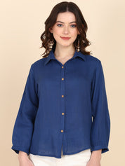 Comfort Fit Solid Shirt for Women (W1478)