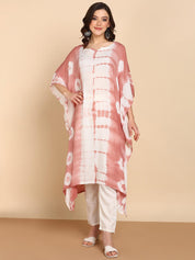 Hand Dyed Loose Fitted Crepe Kaftan Kurta (W1444)