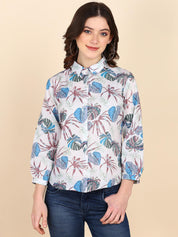 Digital Printed Comfort Fit Shirt for Women (W1491)