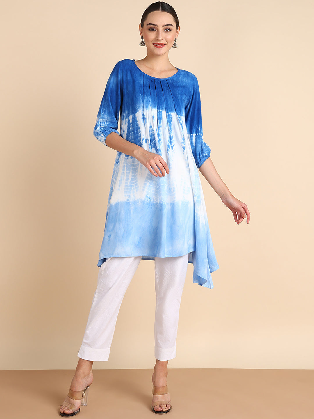 Hand Dyed Short Kurti Dress for Women (W1499)