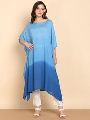 Hand Dyed Loose Fitted Crepe Kaftan Kurta (W1439)