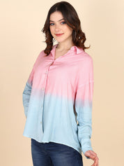 Hand Tie & Dye Comfort Fit Shirt for Women (W1481)