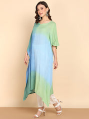 Hand Dyed Loose Fitted Crepe Kaftan Kurta (W1443)