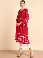 Hand Dyed Alia Cut Dress for Women (W1496)