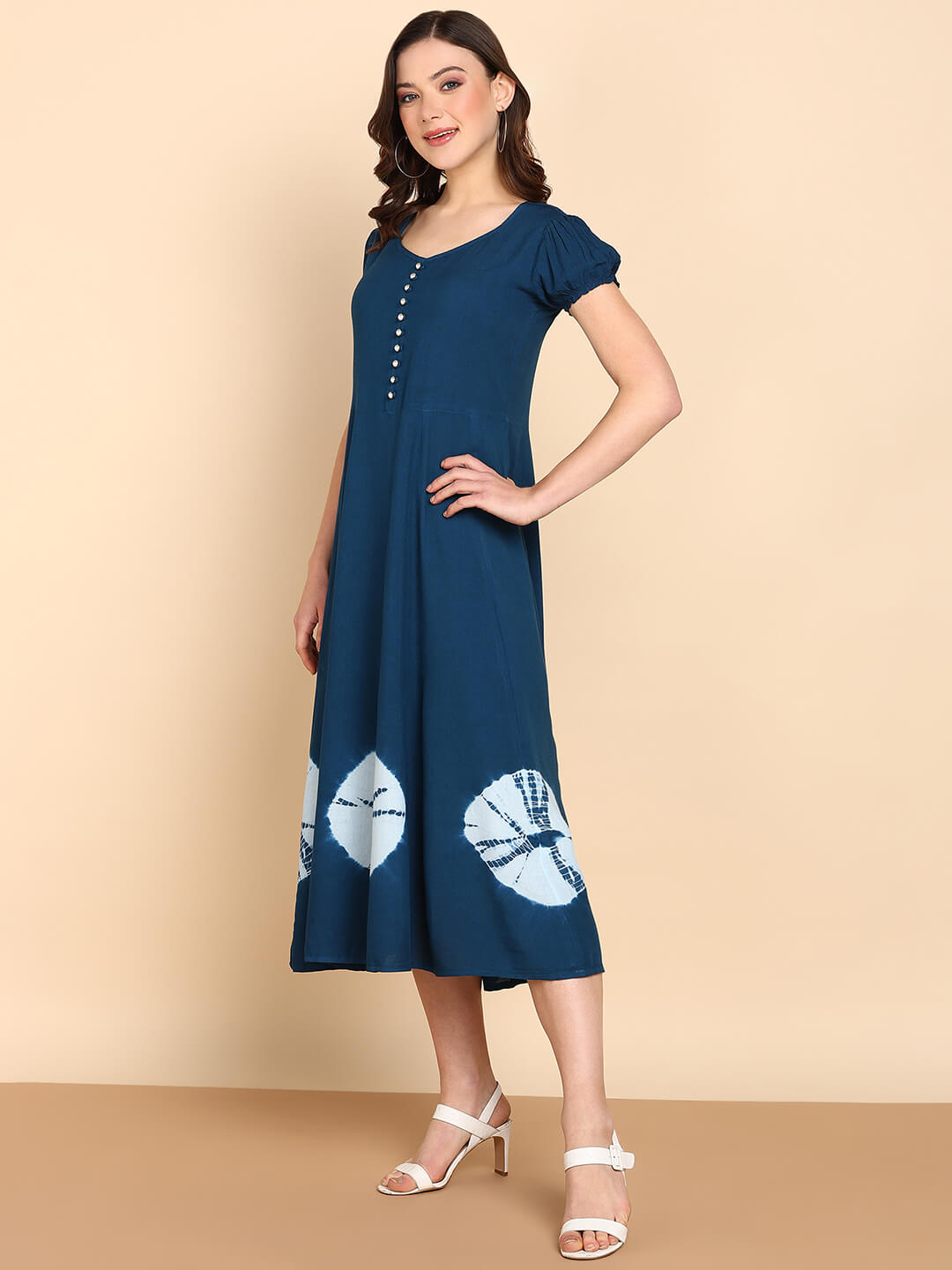 Women Rayon Staple Anarkali Dress (W1465)