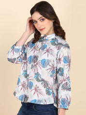 Digital Printed Comfort Fit Shirt for Women (W1491)