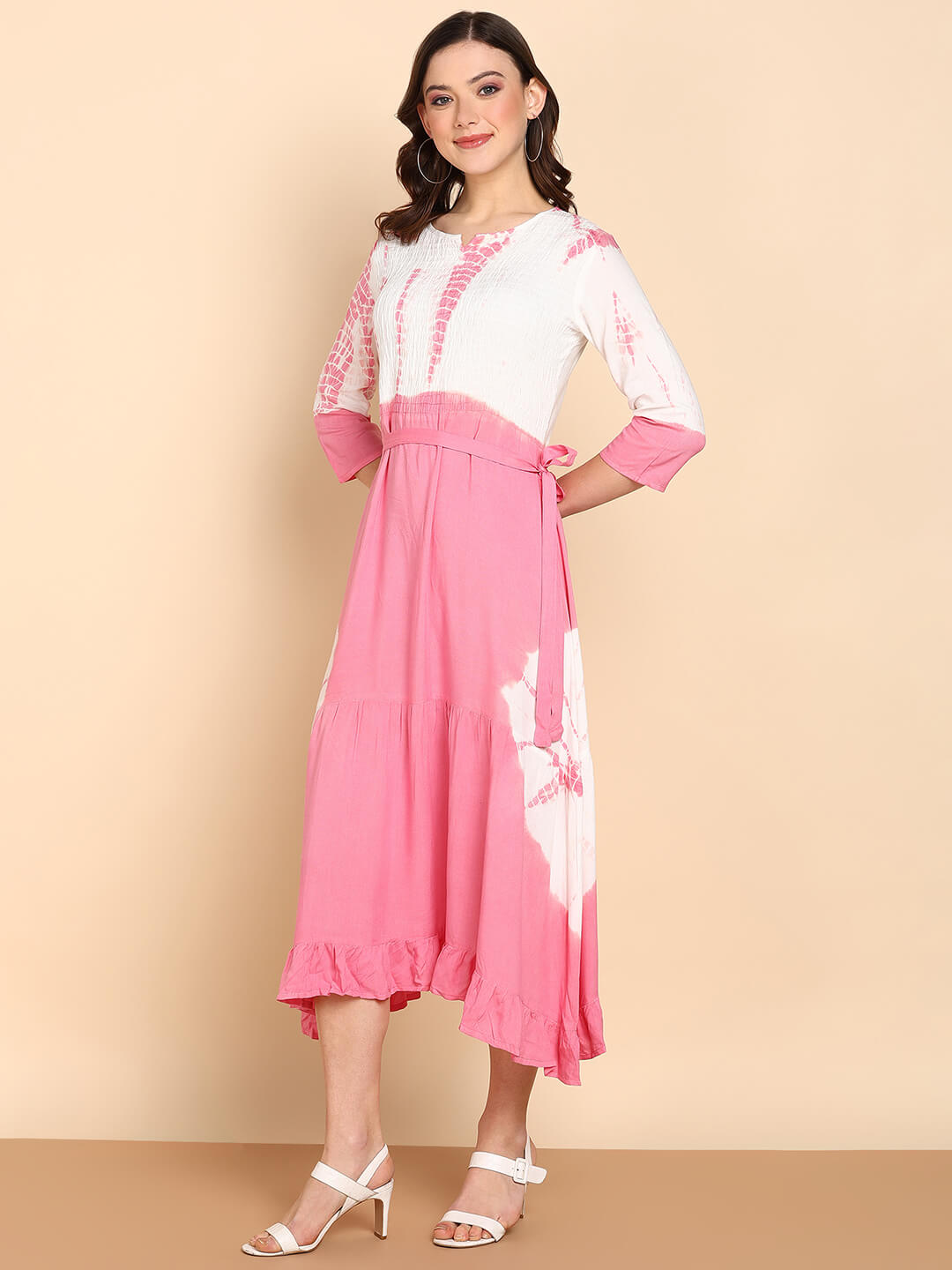 Women Rayon Staple  Bobbin Dress (W1468)