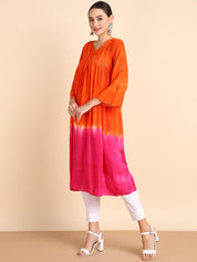 Hand Dyed Alia Cut Dress for Women (W1497)