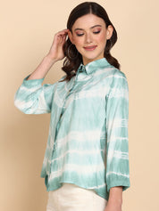 Tie Dyed Casual Fitted Shirt for Women (W1448)