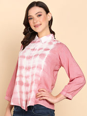 Tie Dyed Casual Fitted Shirt for Women (W1454)