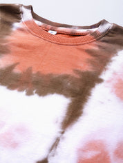 Pure Cotton Tie and Dye  Multicolor Checks Sweat Shirt (W1321)