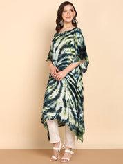 Hand Dyed Loose Fitted Crepe Kaftan Kurta (W1437)