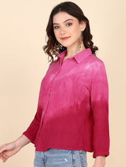 Hand Tie & Dye Comfort Fit Shirt for Women (W1493)