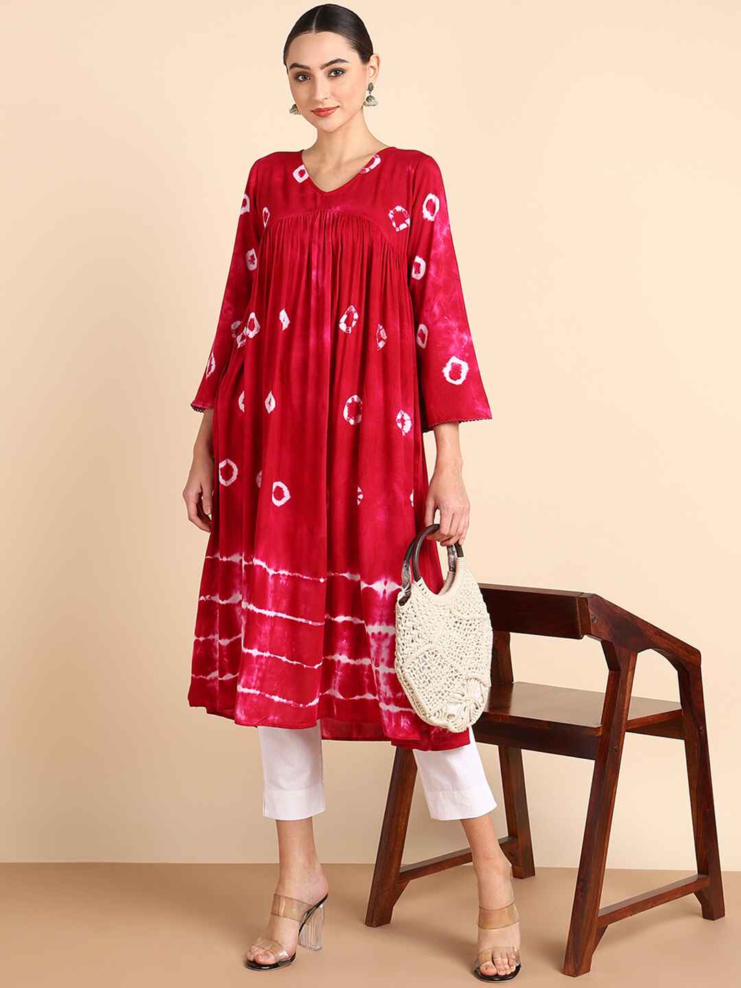 Hand Dyed Alia Cut Dress for Women (W1496)