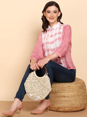 Tie Dyed Casual Fitted Shirt for Women (W1454)