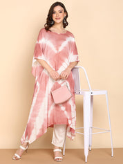 Hand Dyed Loose Fitted Crepe Kaftan Kurta (W1428)