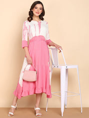 Women Rayon Staple  Bobbin Dress (W1468)