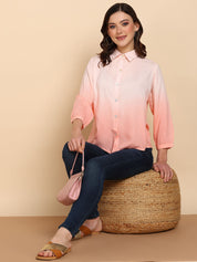 Tie Dyed Casual Fitted Shirt for Women (W1450)