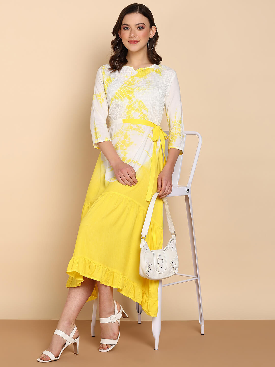 Women Rayon Staple  Bobbin Dress (W1469)