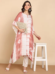 Hand Dyed Loose Fitted Crepe Kaftan Kurta (W1444)