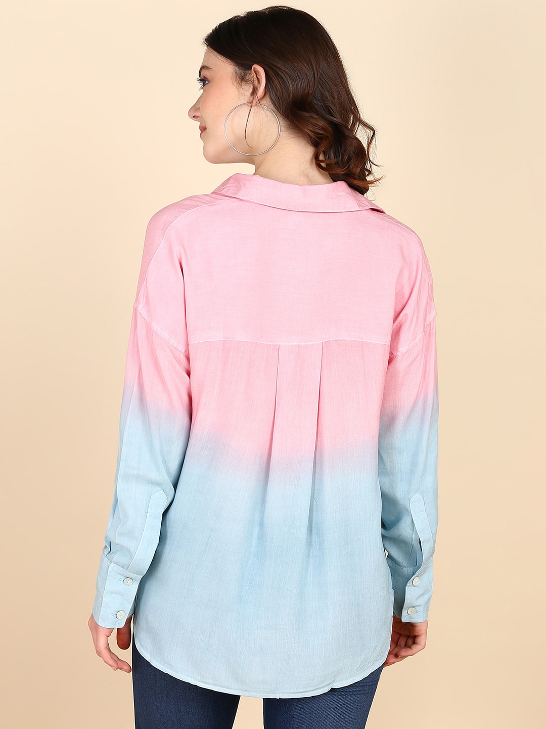 Hand Tie & Dye Comfort Fit Shirt for Women (W1481)