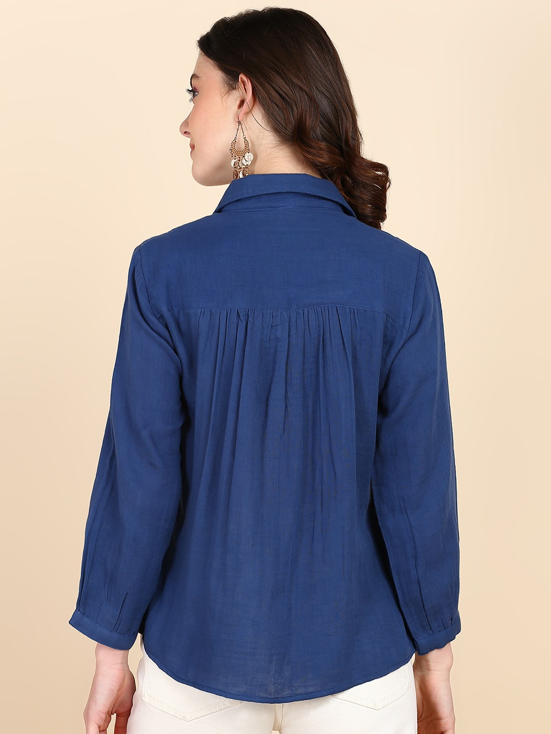 Comfort Fit Solid Shirt for Women (W1478)