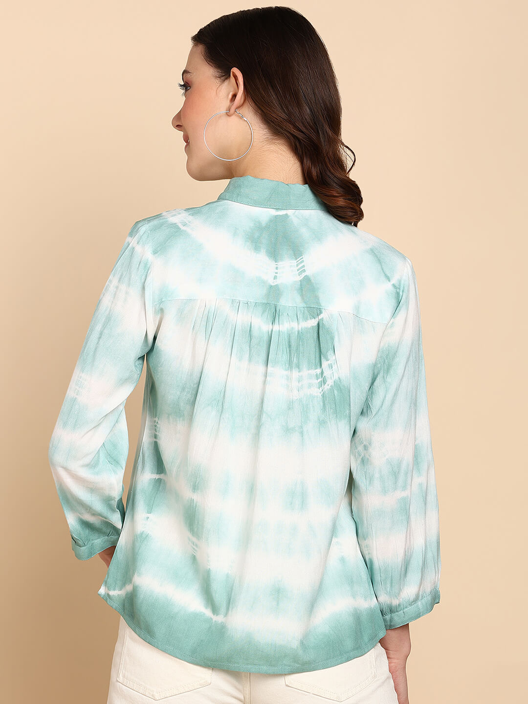 Tie Dyed Casual Fitted Shirt for Women (W1448)