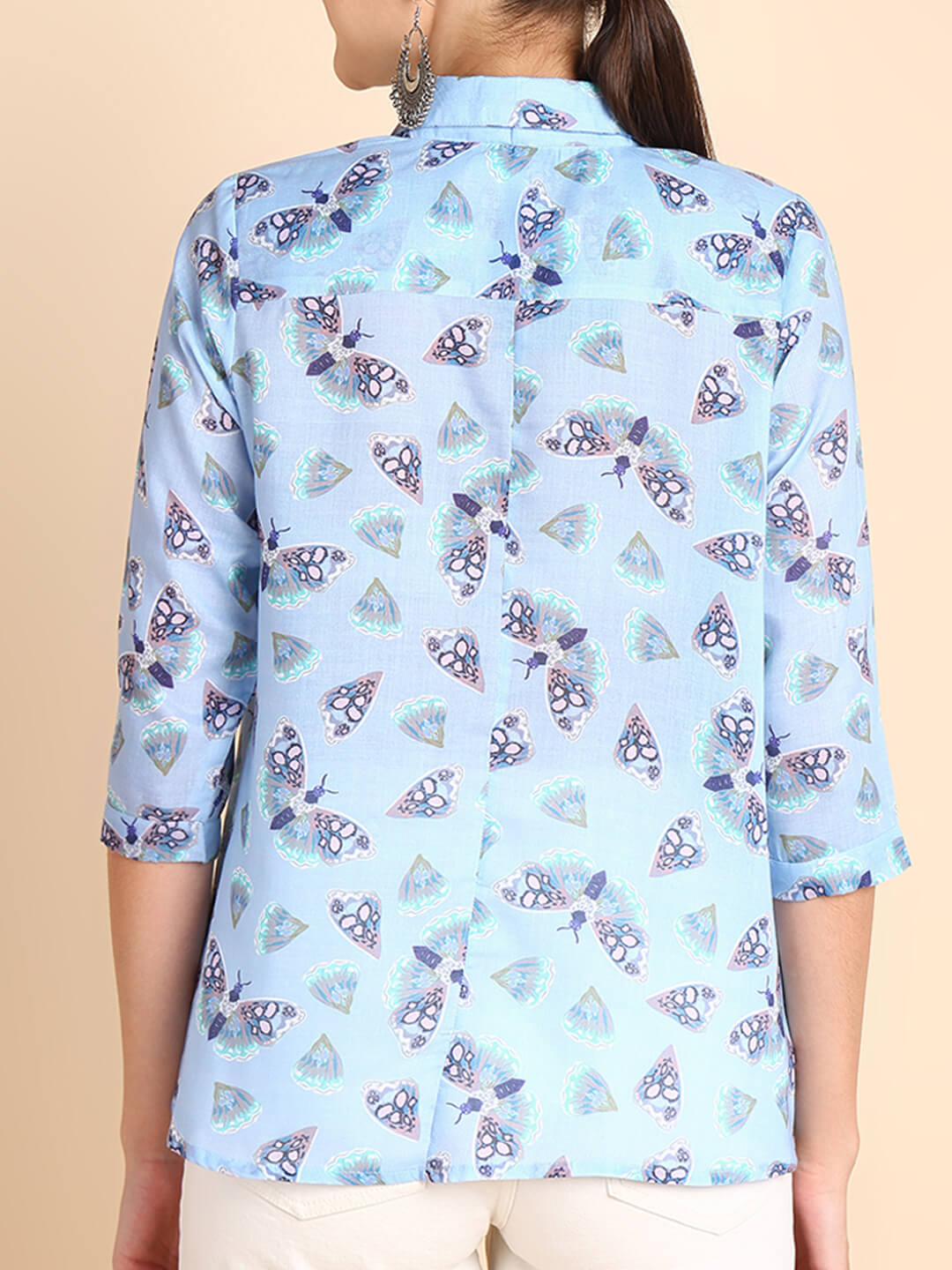 Digital Printed Comfort Fit Shirt for Women (W1490)