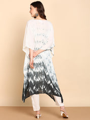 Hand Dyed Loose Fitted Crepe Kaftan Kurta (W1438)