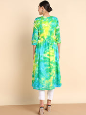 Hand Dyed Cap Dress for Women (W1494)