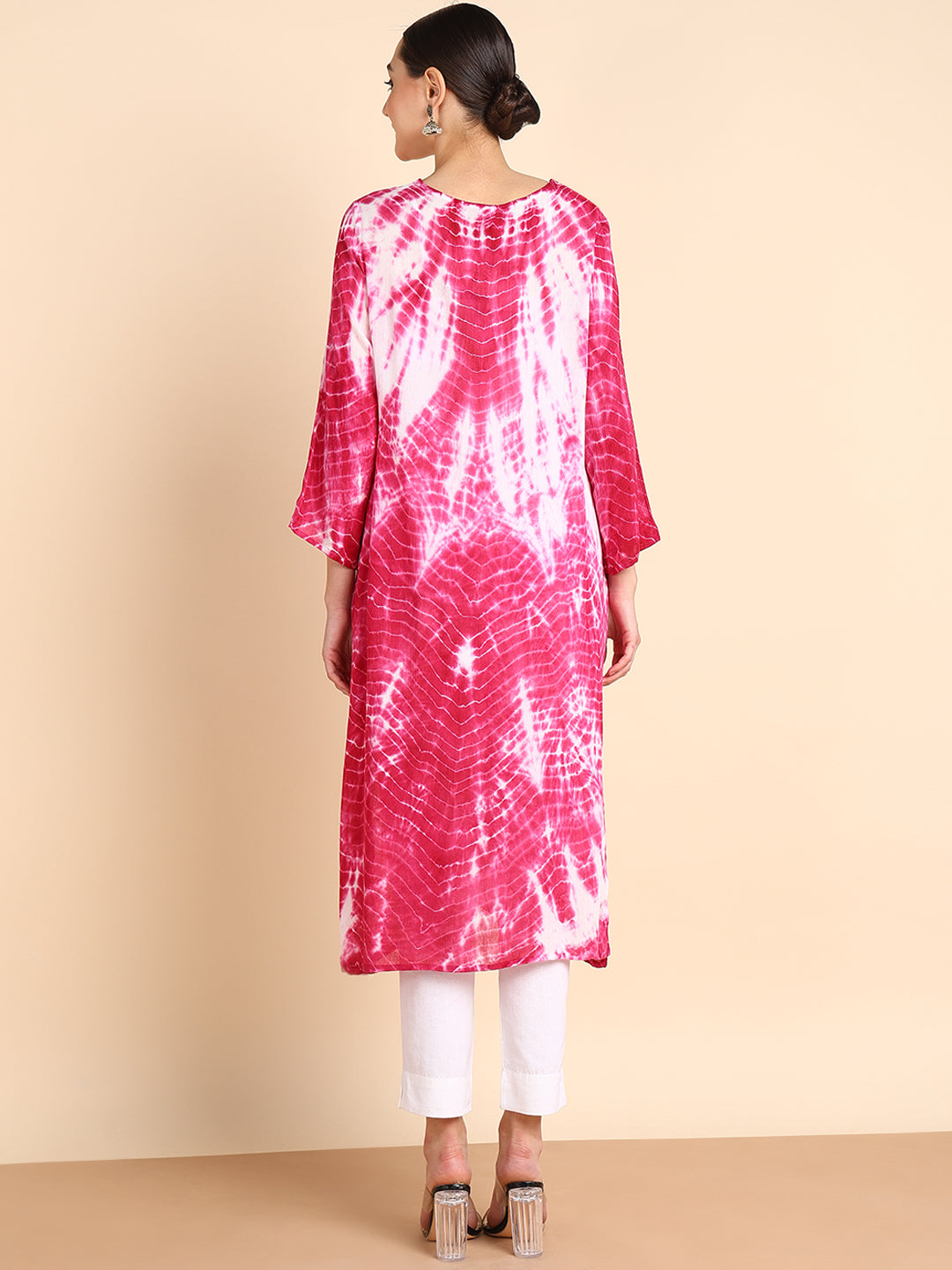 Women Hand Dyed Rayon Straight Kurta (W1509)