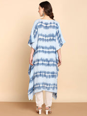 Hand Dyed Loose Fitted Crepe Kaftan Kurta (W1429)