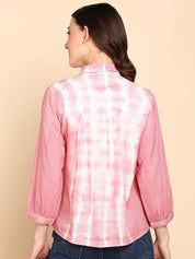 Tie Dyed Casual Fitted Shirt for Women (W1454)