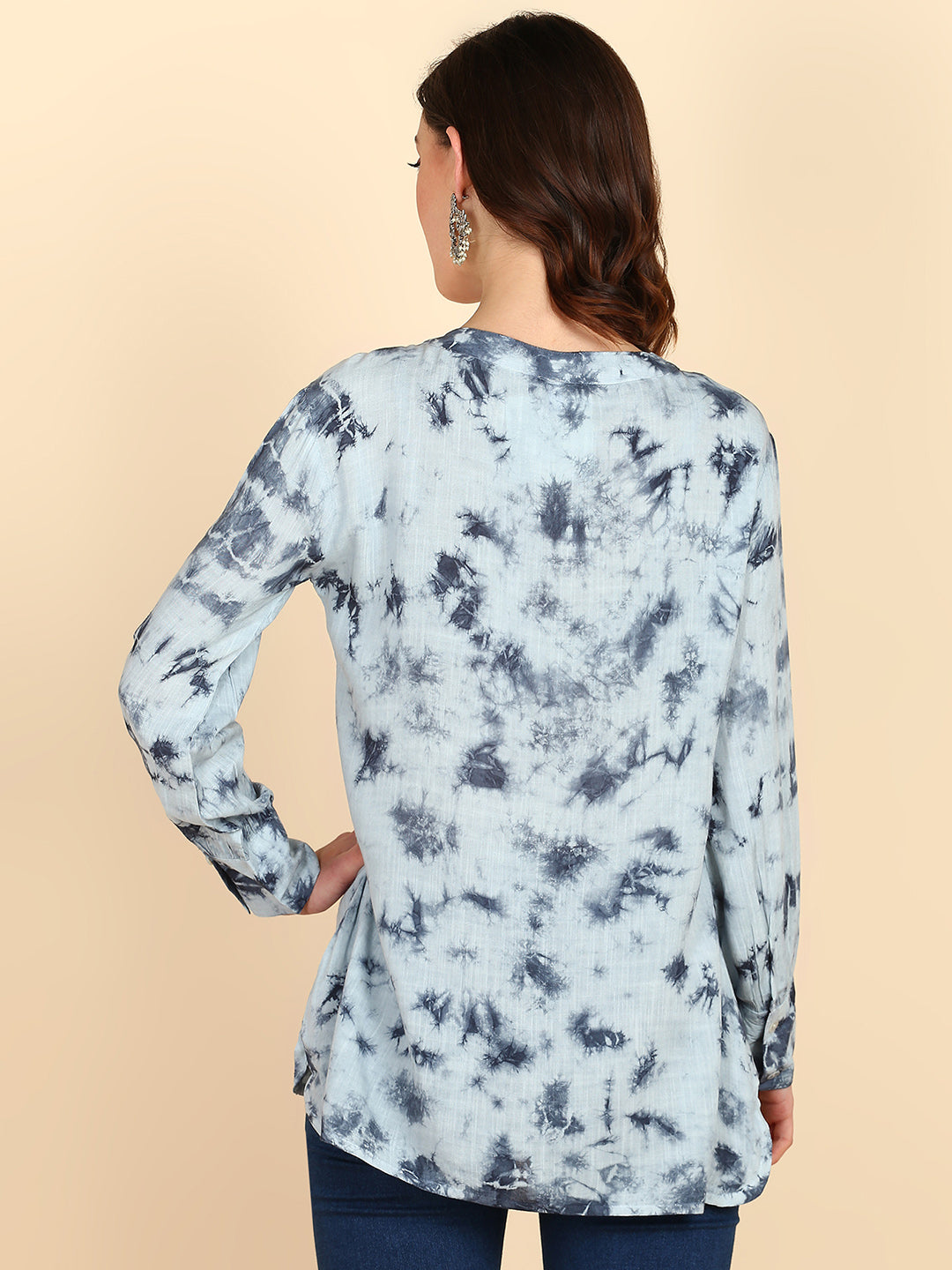 Tie Dyed Casual Fitted Shirt for Women (W1417)