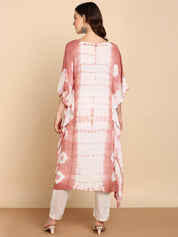 Hand Dyed Loose Fitted Crepe Kaftan Kurta (W1444)