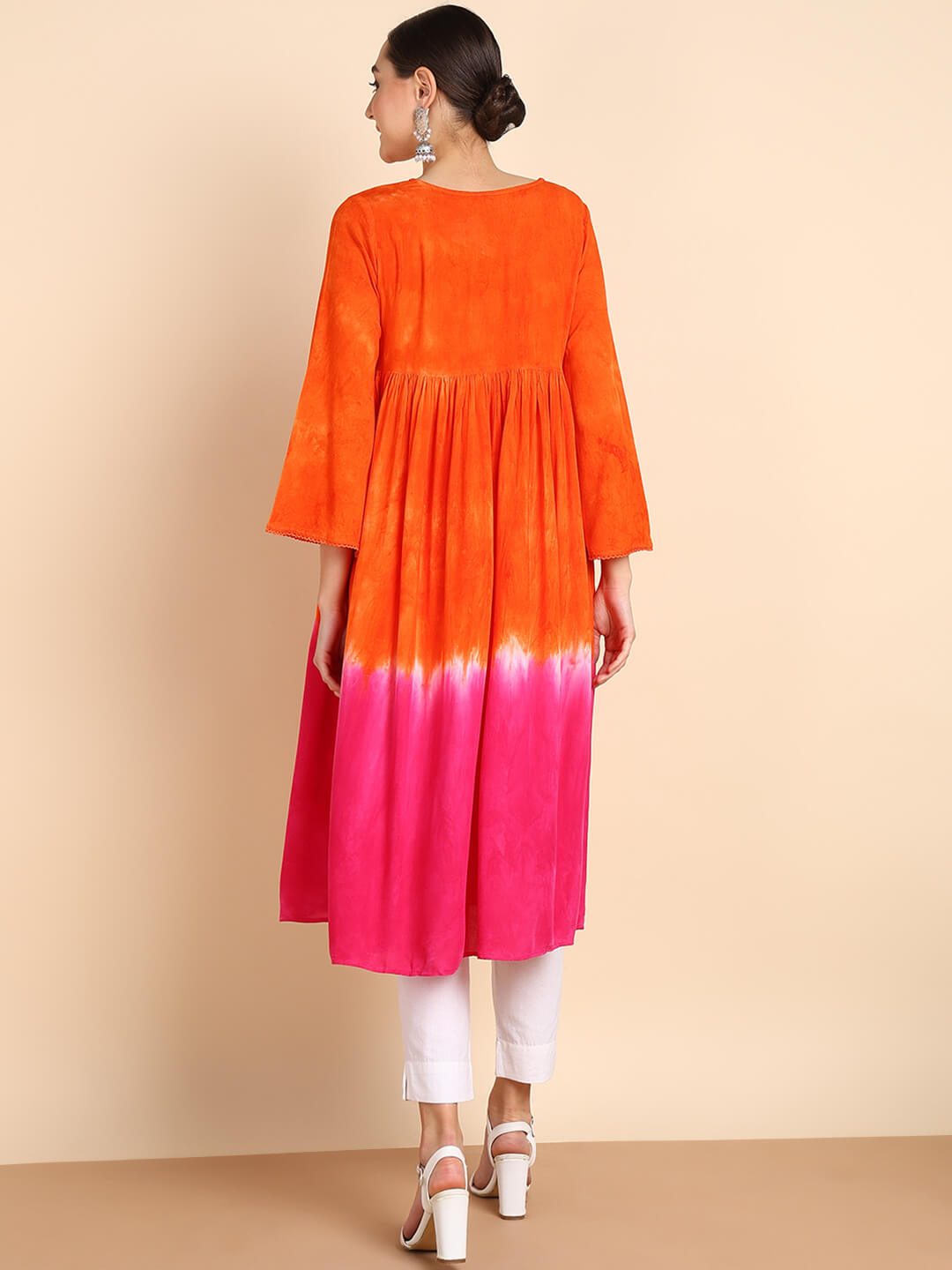 Hand Dyed Alia Cut Dress for Women (W1497)