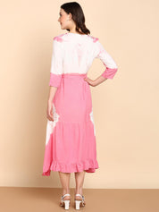 Women Rayon Staple  Bobbin Dress (W1468)