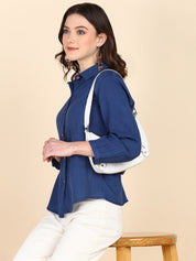 Comfort Fit Solid Shirt for Women (W1478)