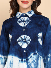 Tie Dyed Casual Fitted Shirt for Women (W1449)