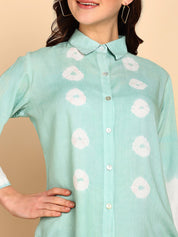 Tie Dyed Casual Fitted Shirt for Women (W1452)