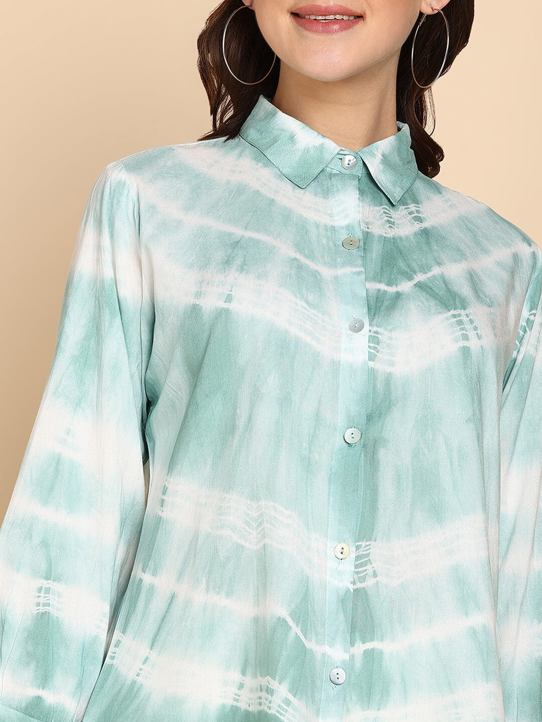 Tie Dyed Casual Fitted Shirt for Women (W1448)