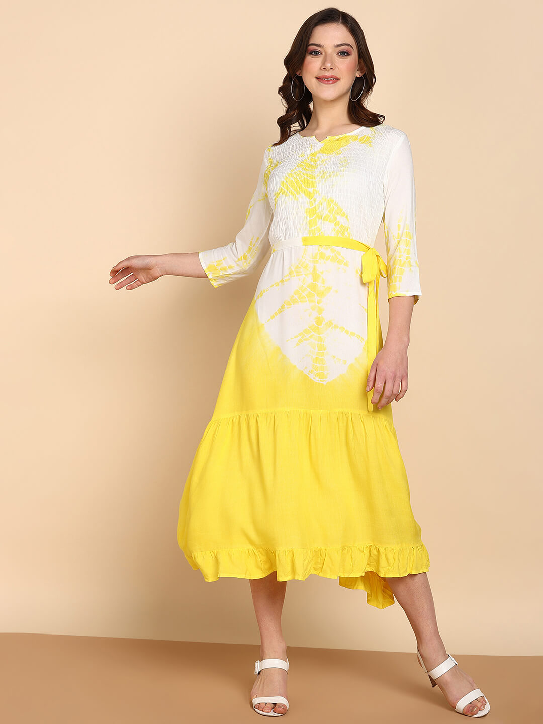 Women Rayon Staple  Bobbin Dress (W1469)