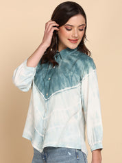 Tie Dyed Casual Fitted Shirt for Women (W1445)