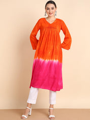 Hand Dyed Alia Cut Dress for Women (W1497)