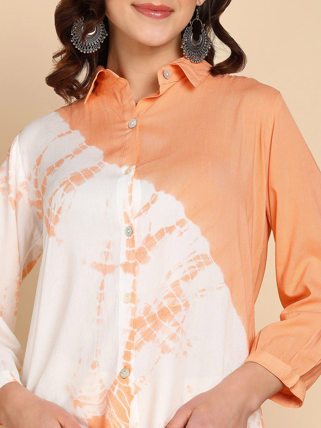 Tie Dyed Casual Fitted Shirt for Women (W1456)