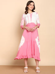 Women Rayon Staple  Bobbin Dress (W1468)