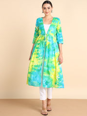 Hand Dyed Cap Dress for Women (W1494)