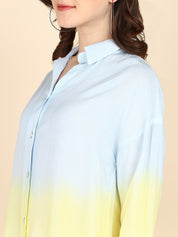 Hand Tie & Dye Comfort Fit Shirt for Women (W1480)