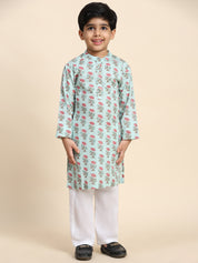 Baby Boy Ethnic Wear Cotton Kurta Payjama Suit (K1055)