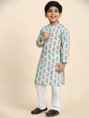 Baby Boy Ethnic Wear Cotton Kurta Payjama Suit (K1055)